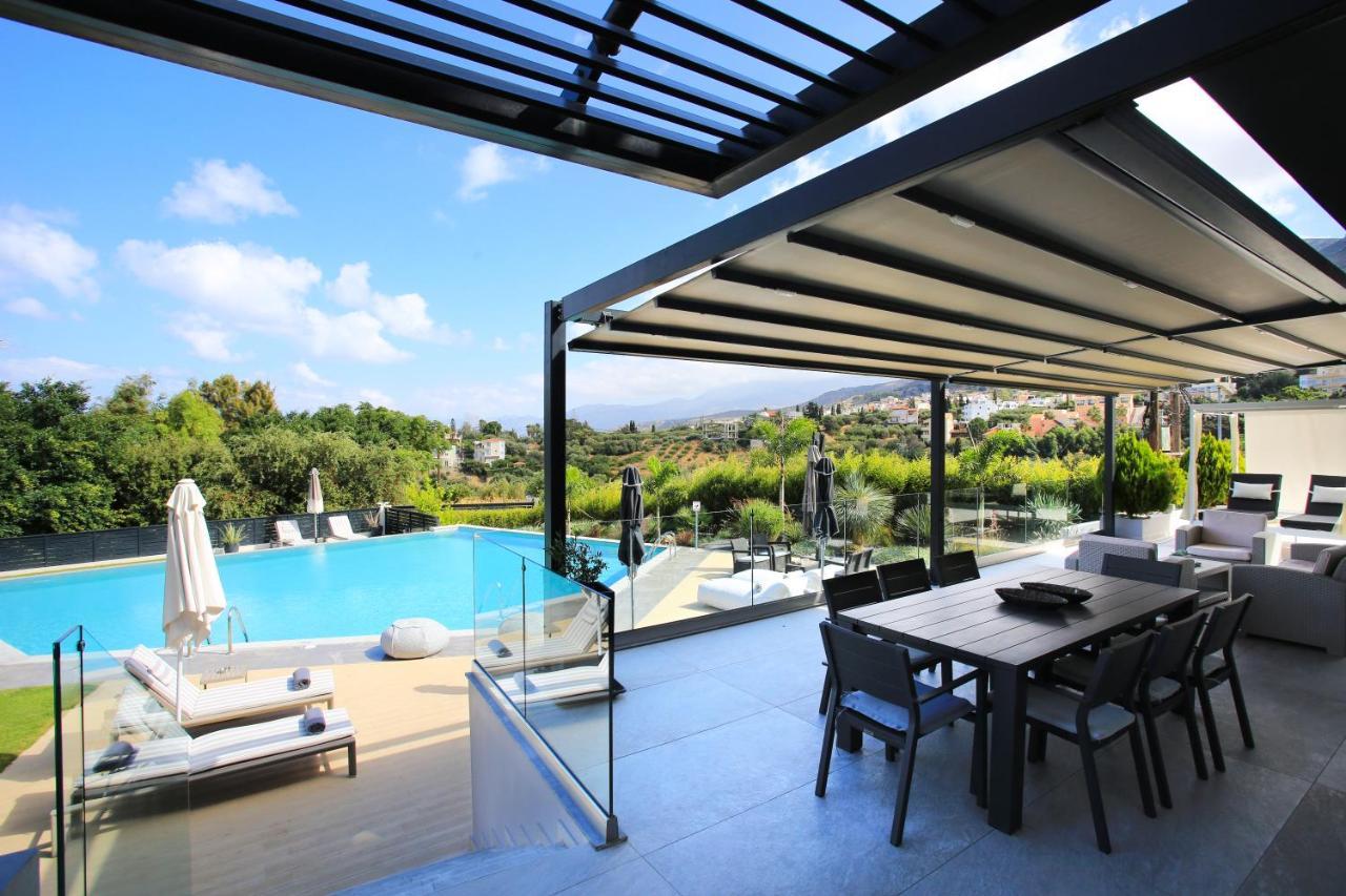 Orama Luxury Villa 4 Bedrooms With Private Pool Hersónissos Extérieur photo