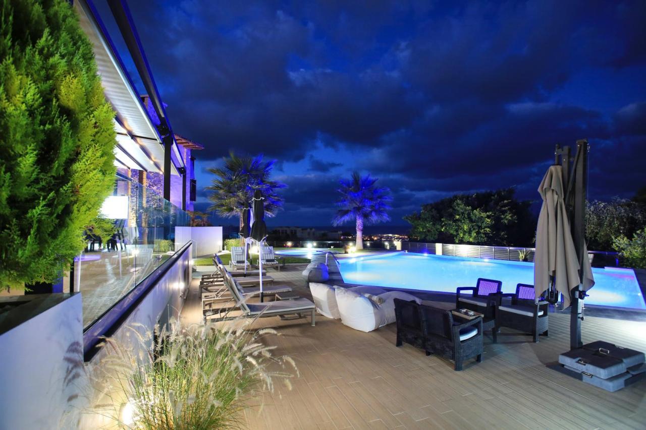 Orama Luxury Villa 4 Bedrooms With Private Pool Hersónissos Extérieur photo
