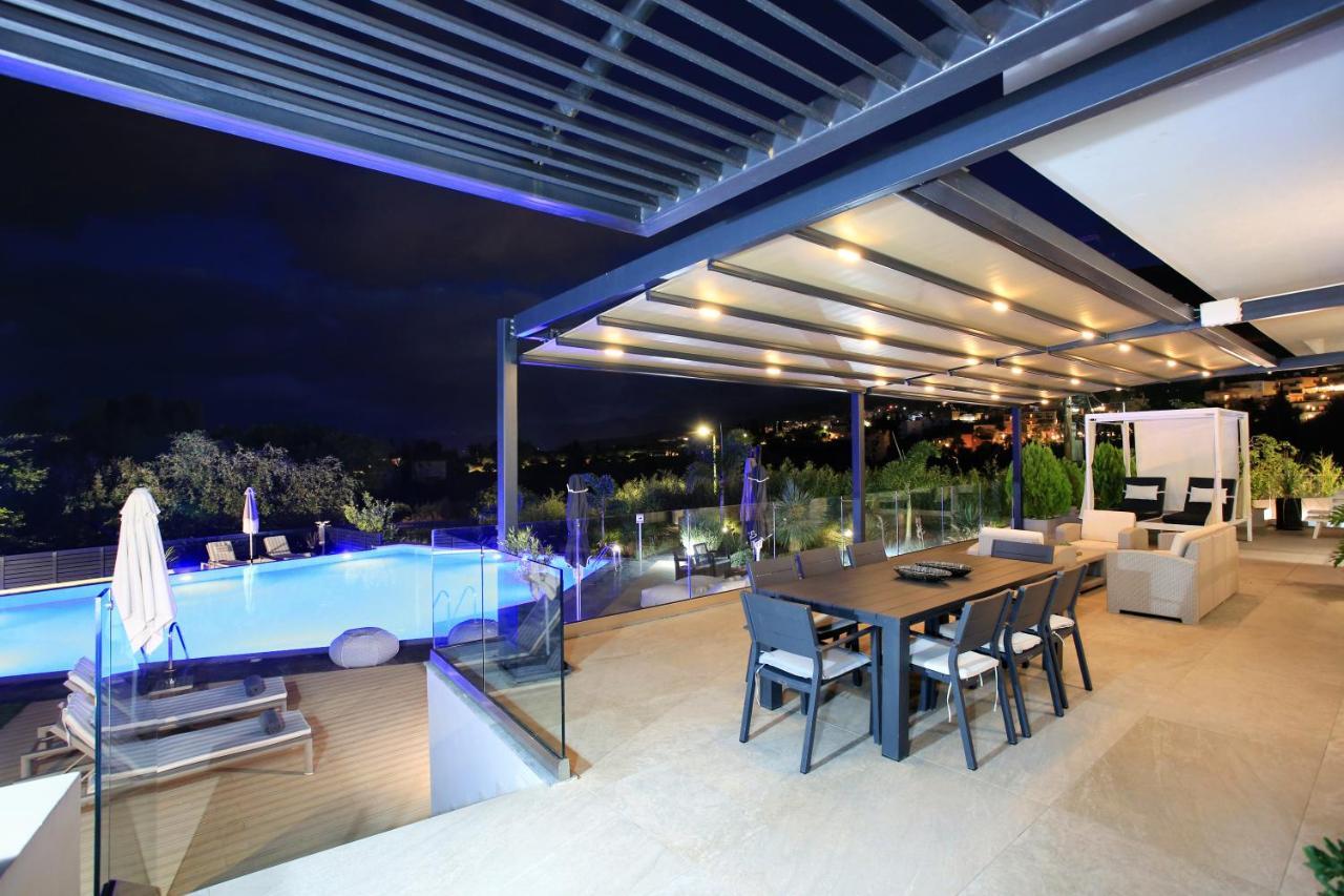 Orama Luxury Villa 4 Bedrooms With Private Pool Hersónissos Extérieur photo