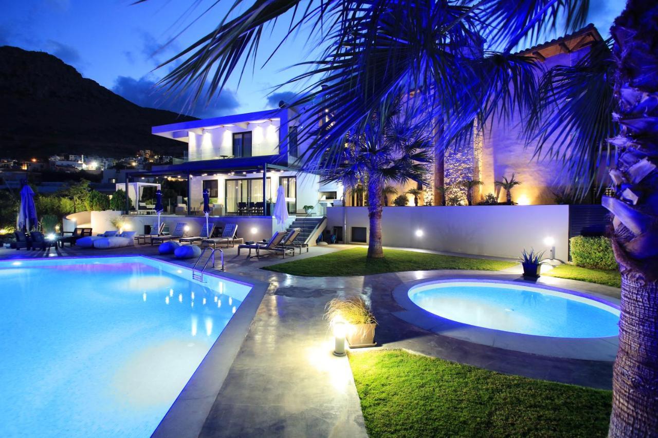 Orama Luxury Villa 4 Bedrooms With Private Pool Hersónissos Extérieur photo