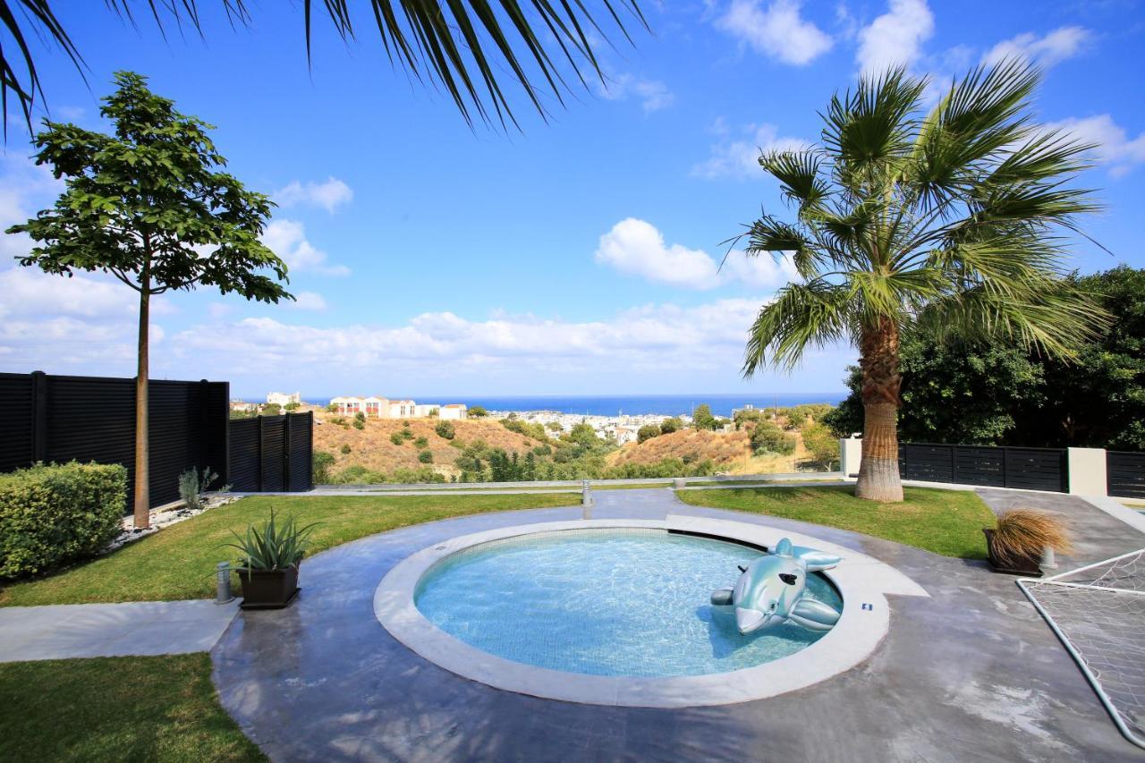 Orama Luxury Villa 4 Bedrooms With Private Pool Hersónissos Extérieur photo