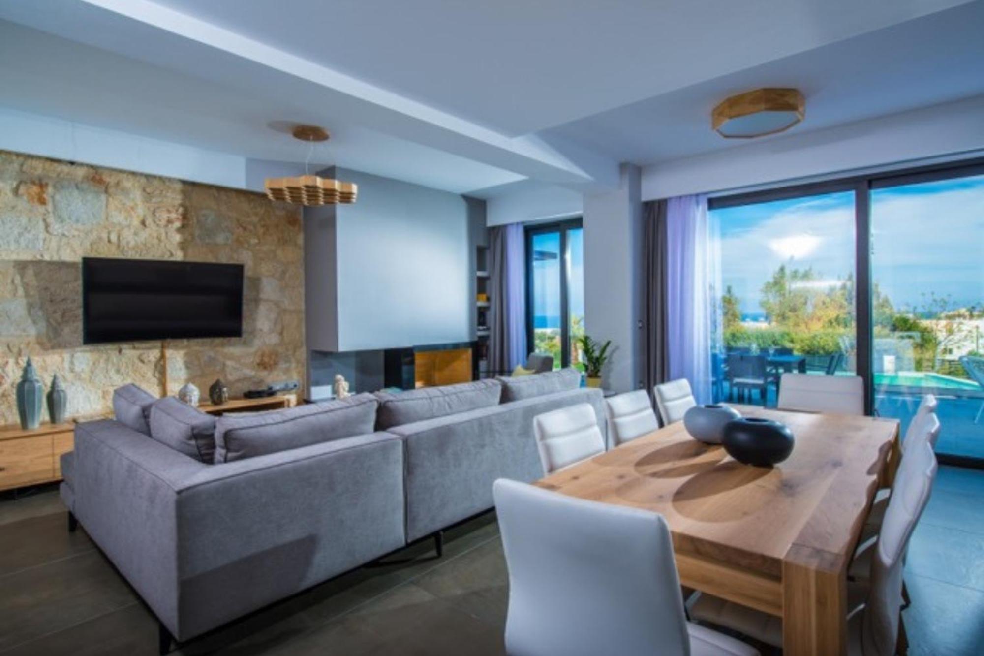 Orama Luxury Villa 4 Bedrooms With Private Pool Hersónissos Extérieur photo