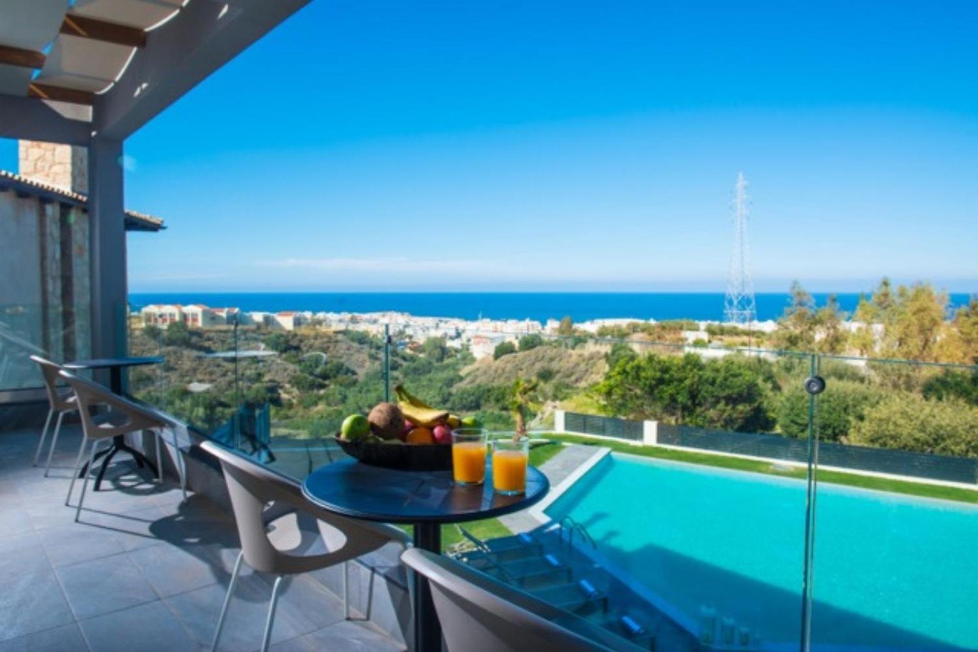 Orama Luxury Villa 4 Bedrooms With Private Pool Hersónissos Extérieur photo