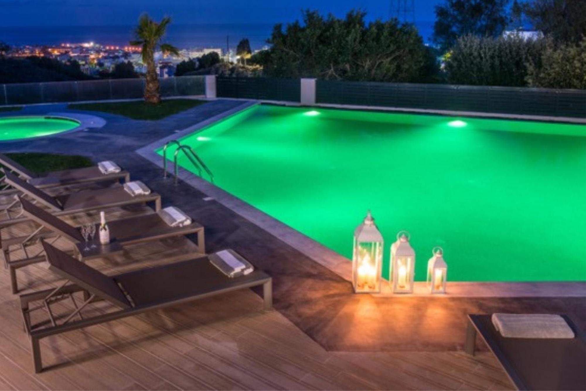Orama Luxury Villa 4 Bedrooms With Private Pool Hersónissos Extérieur photo