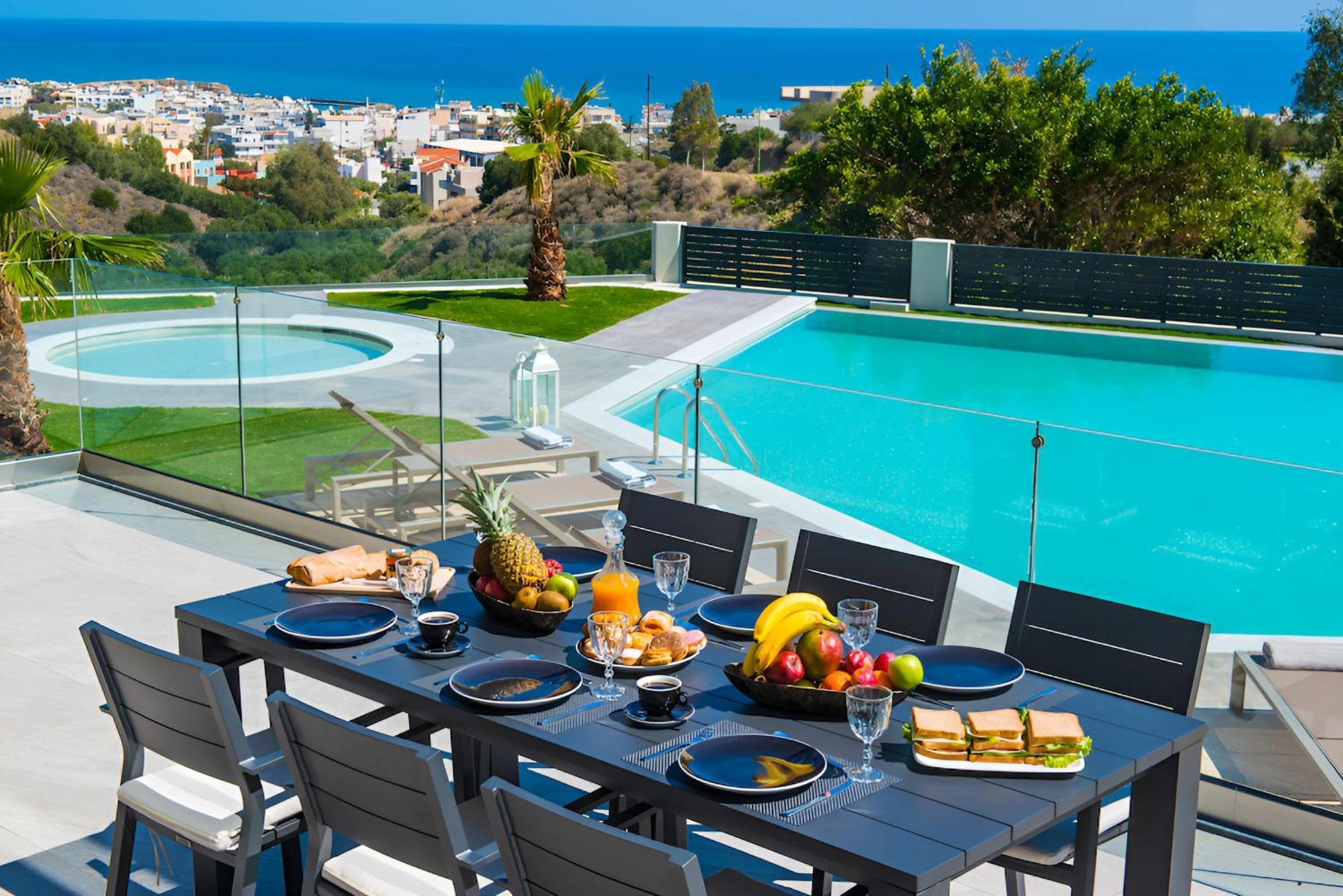 Orama Luxury Villa 4 Bedrooms With Private Pool Hersónissos Extérieur photo