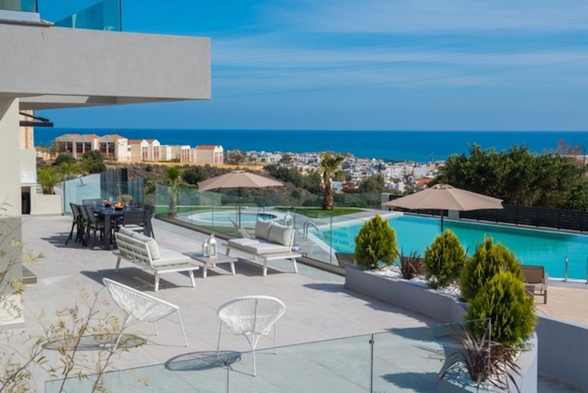 Orama Luxury Villa 4 Bedrooms With Private Pool Hersónissos Extérieur photo